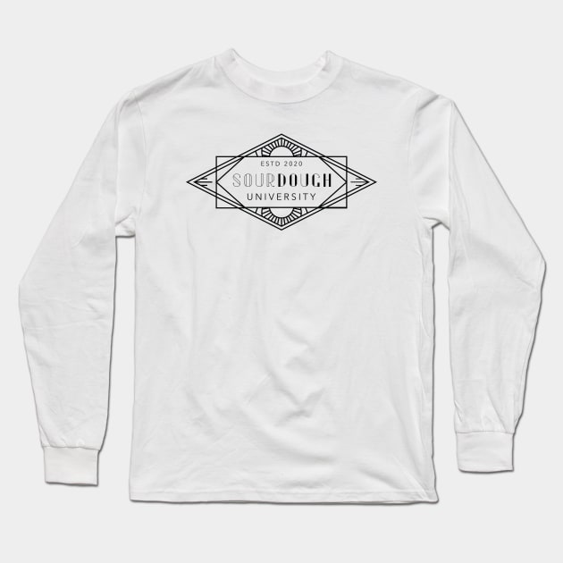 Sourdough University logo - Established 2020 (black text) Long Sleeve T-Shirt by Ofeefee